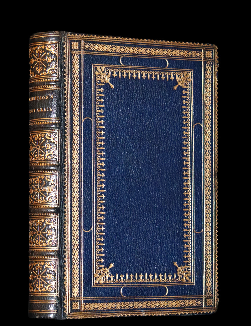 1870 First Edition in a beautiful Binding - Legend of King Arthur - The HOLY GRAIL by Alfred Tennyson.