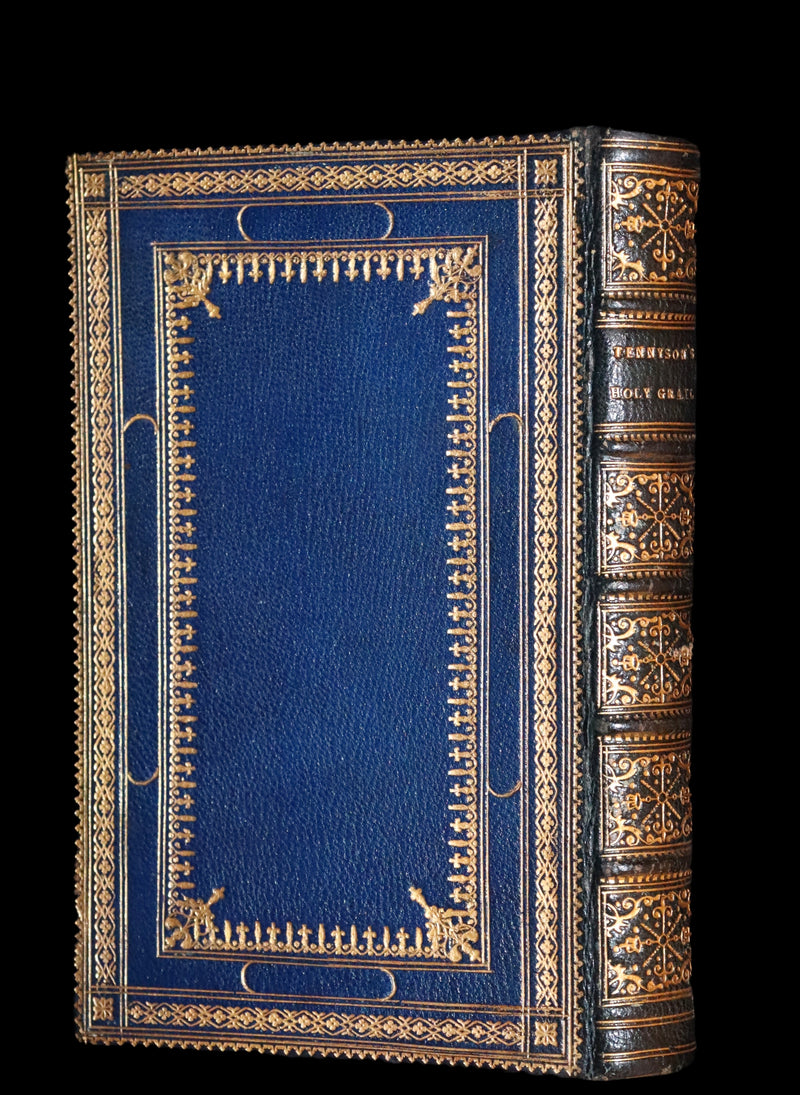 1870 First Edition in a beautiful Binding - Legend of King Arthur - The HOLY GRAIL by Alfred Tennyson.