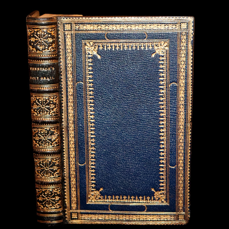 1870 First Edition in a beautiful Binding - Legend of King Arthur - The HOLY GRAIL by Alfred Tennyson.