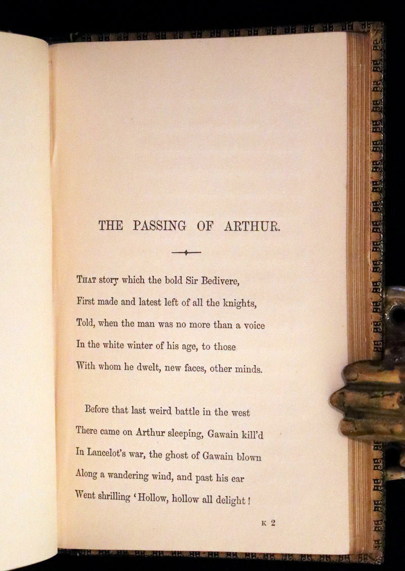1870 First Edition in a beautiful Binding - Legend of King Arthur - The HOLY GRAIL by Alfred Tennyson.