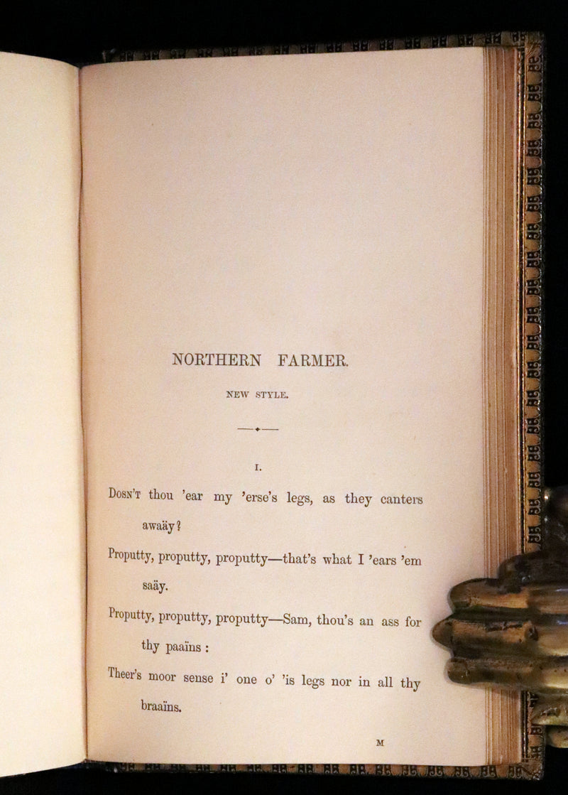 1870 First Edition in a beautiful Binding - Legend of King Arthur - The HOLY GRAIL by Alfred Tennyson.
