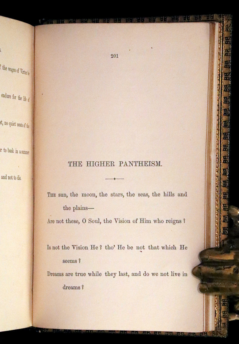 1870 First Edition in a beautiful Binding - Legend of King Arthur - The HOLY GRAIL by Alfred Tennyson.