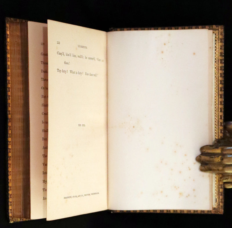 1870 First Edition in a beautiful Binding - Legend of King Arthur - The HOLY GRAIL by Alfred Tennyson.