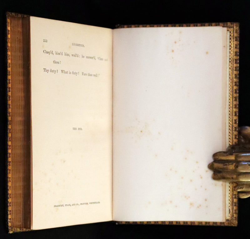 1870 First Edition in a beautiful Binding - Legend of King Arthur - The HOLY GRAIL by Alfred Tennyson.