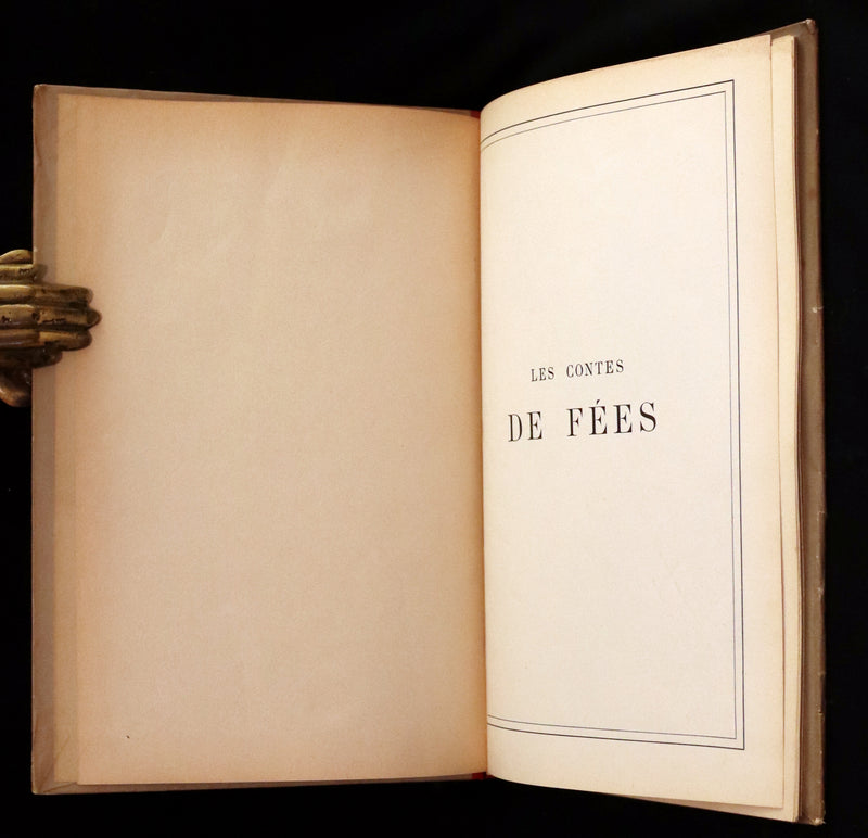 1890 Scarce color illustrated French Book ~ Contes de Fees - FAIRY TALES by Perrault.