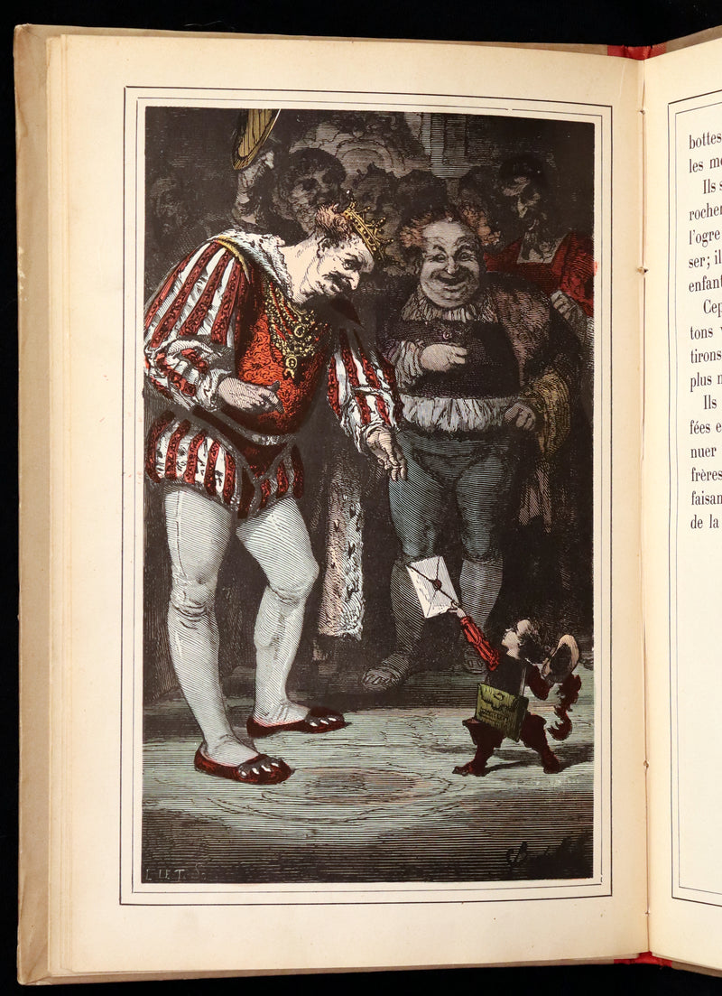 1890 Scarce color illustrated French Book ~ Contes de Fees - FAIRY TALES by Perrault.