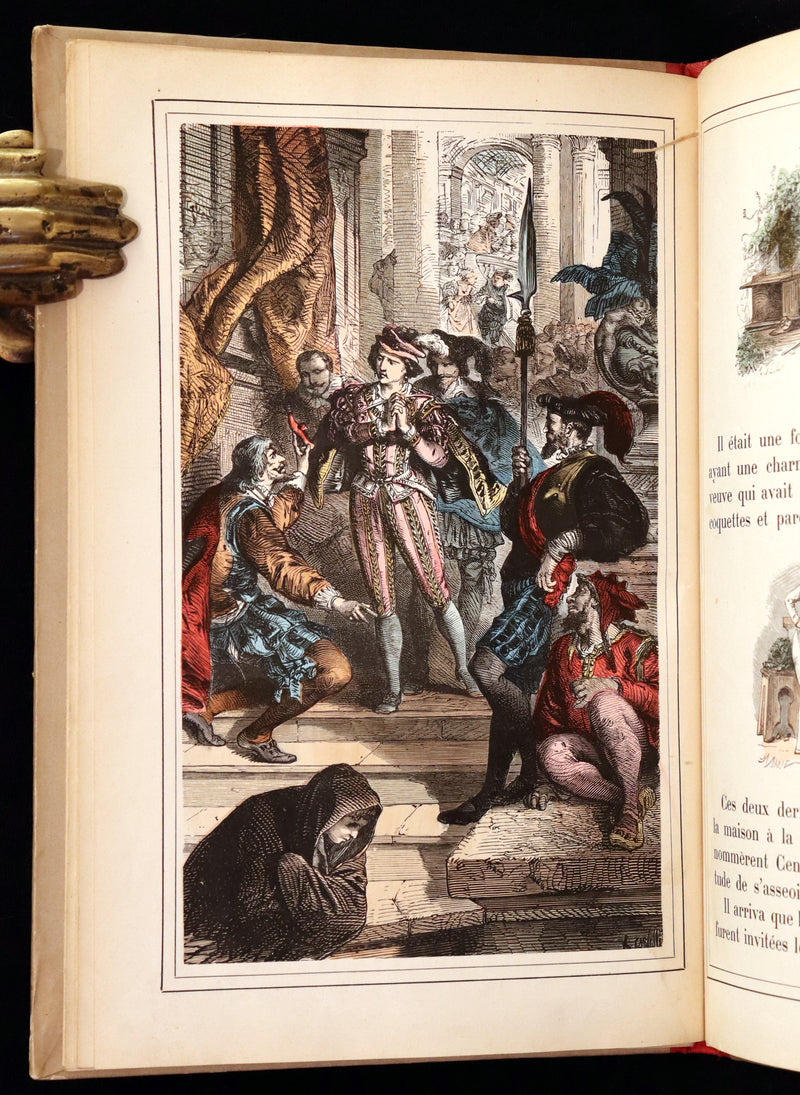 1890 Scarce color illustrated French Book ~ Contes de Fees - FAIRY TALES by Perrault.