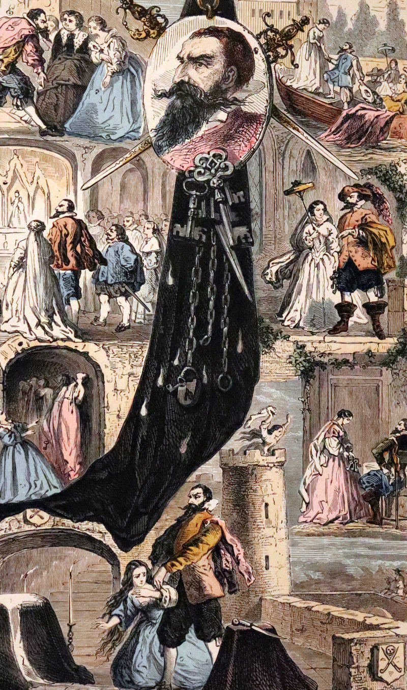 1890 Scarce color illustrated French Book ~ Contes de Fees - FAIRY TALES by Perrault.