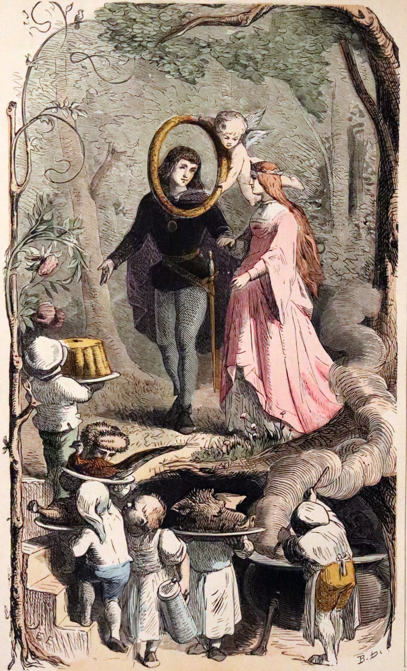 1890 Scarce color illustrated French Book - FAIRY TALES by Charles Perrault - Contes de Fees.