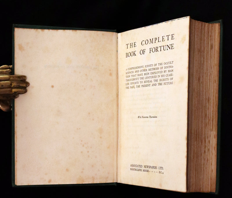 1930 Rare Book - The Complete Book of Fortune A Comprehensive Survey Of The Occult Sciences & Other Methods Of Divination.