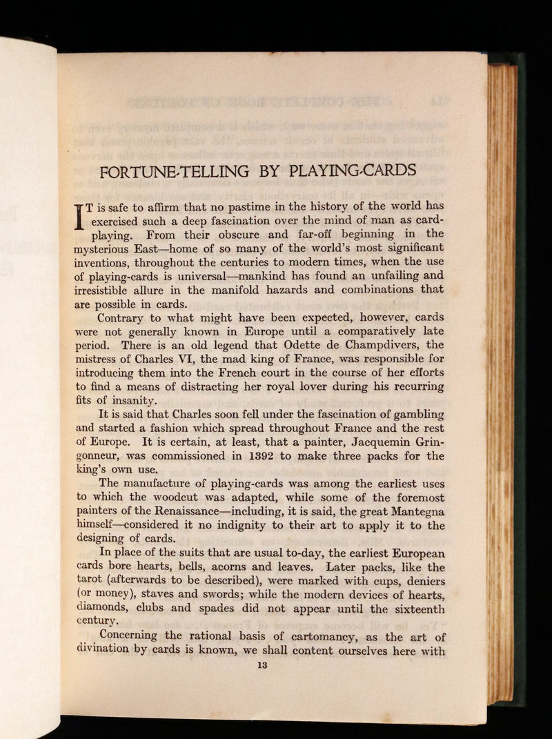 1930 Rare Book - The Complete Book of Fortune A Comprehensive Survey Of The Occult Sciences & Other Methods Of Divination.