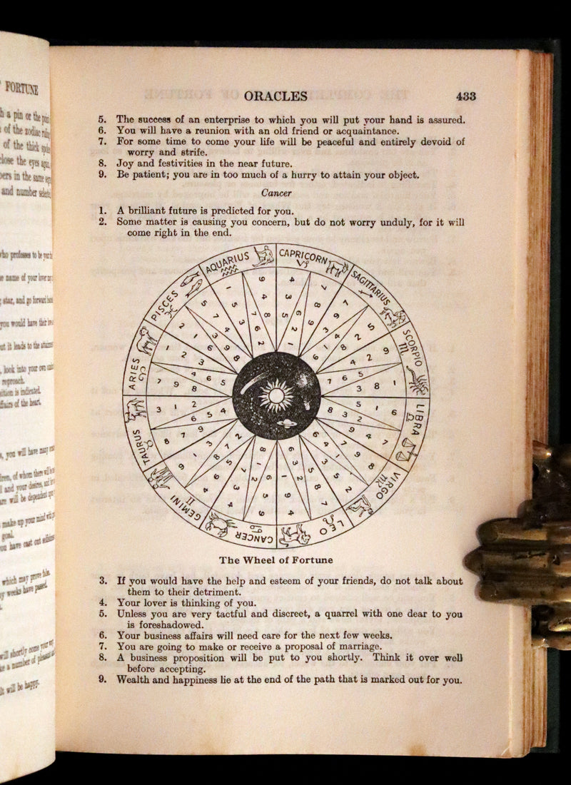1930 Rare Book - The Complete Book of Fortune A Comprehensive Survey Of The Occult Sciences & Other Methods Of Divination.