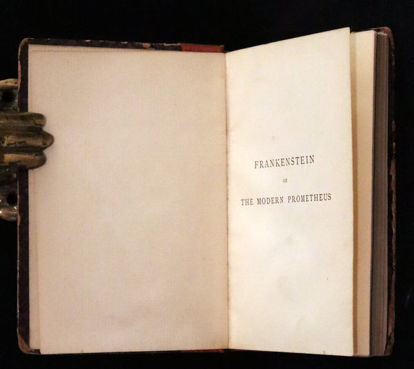 1888 Rare Early Edition - FRANKENSTEIN or The Modern Prometheus by Mary Shelley.