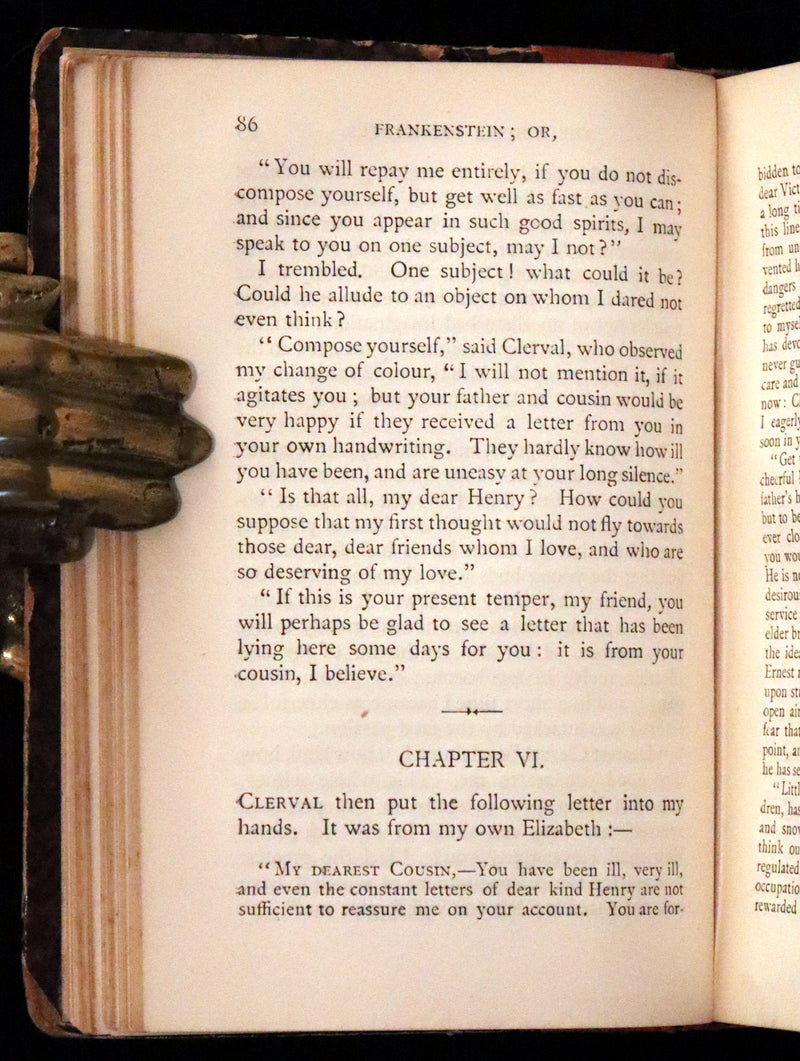 1888 Rare Early Edition - FRANKENSTEIN or The Modern Prometheus by Mary Shelley.