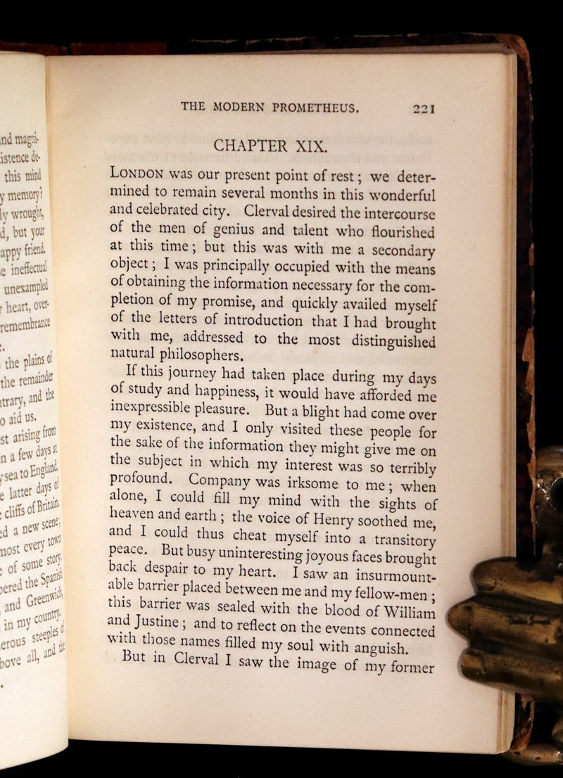 1888 Rare Early Edition - FRANKENSTEIN or The Modern Prometheus by Mary Shelley.