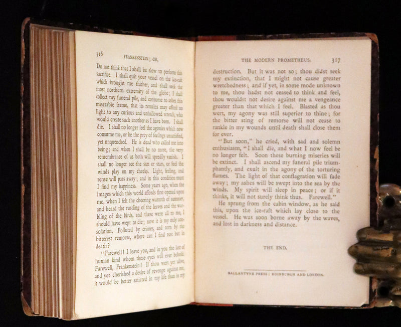 1888 Rare Early Edition - FRANKENSTEIN or The Modern Prometheus by Mary Shelley.