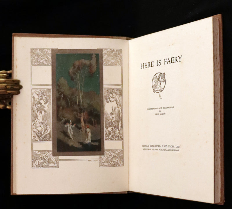 1915 Rare First Edition - Here is Faery Illustrated by Percy Leason.