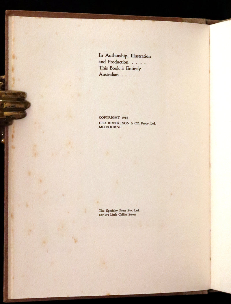 1915 Rare First Edition - Here is Faery Illustrated by Percy Leason.