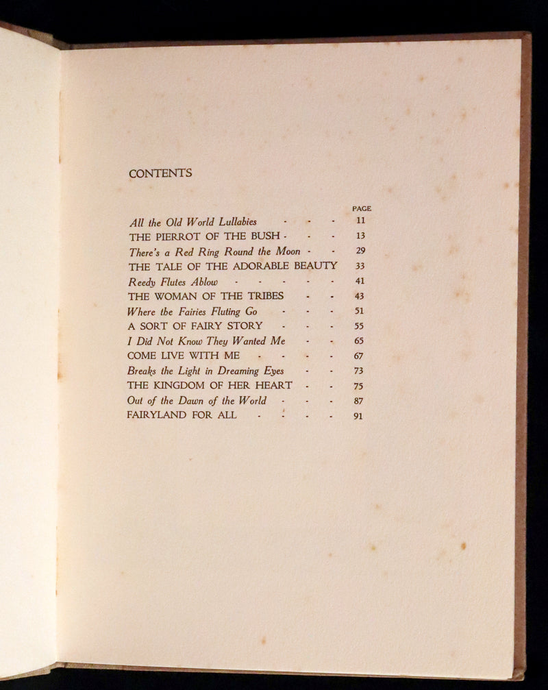 1915 Rare First Edition - Here is Faery Illustrated by Percy Leason.