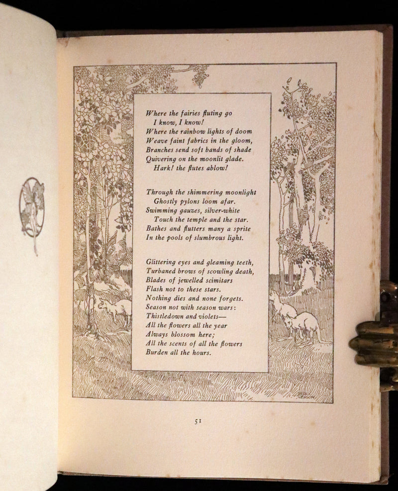 1915 Rare First Edition - Here is Faery Illustrated by Percy Leason.