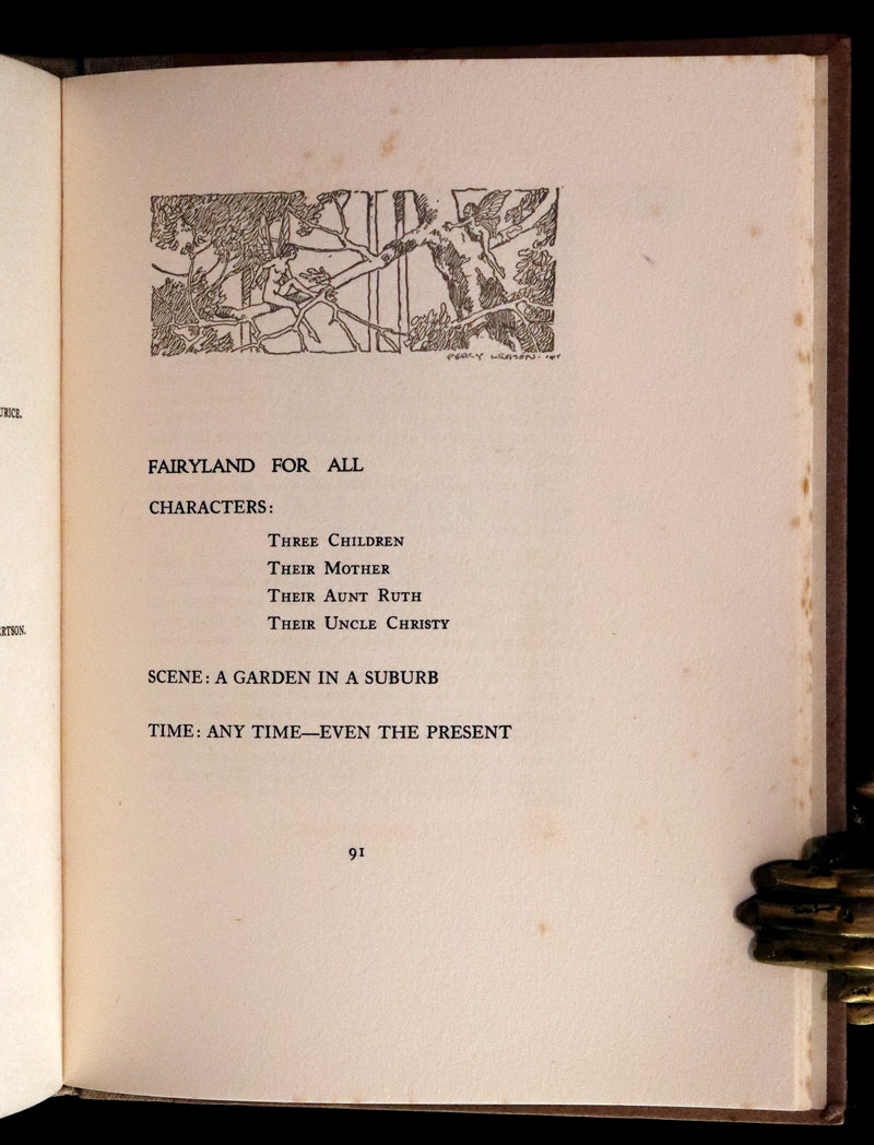 1915 Rare First Edition - Here is Faery Illustrated by Percy Leason.