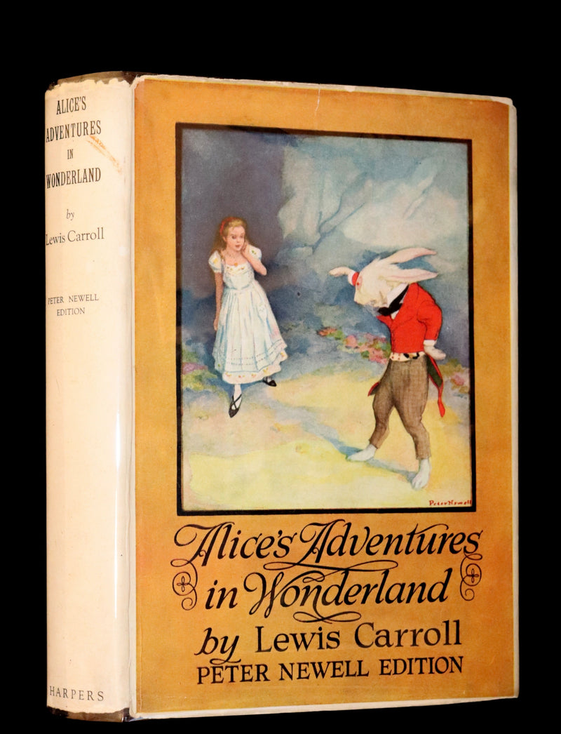 1901 Scarce in Dust Jacket - Alice's Adventures in Wonderland by Lewis Carroll illustrated by Peter Newell.