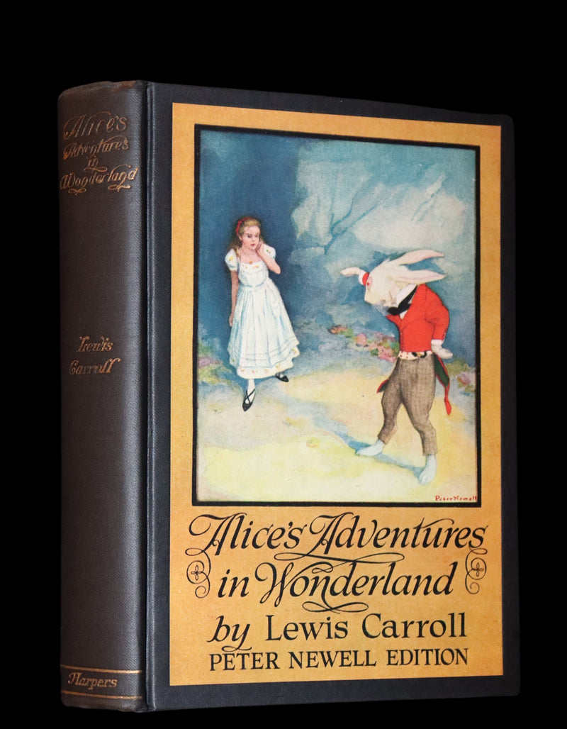 1901 Scarce in Dust Jacket - Alice's Adventures in Wonderland by Lewis Carroll illustrated by Peter Newell.