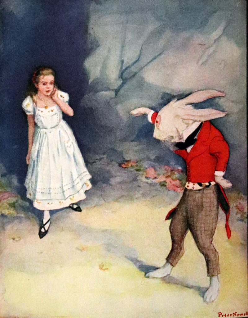 1901 Scarce in Dust Jacket - Alice's Adventures in Wonderland by Lewis Carroll illustrated by Peter Newell.