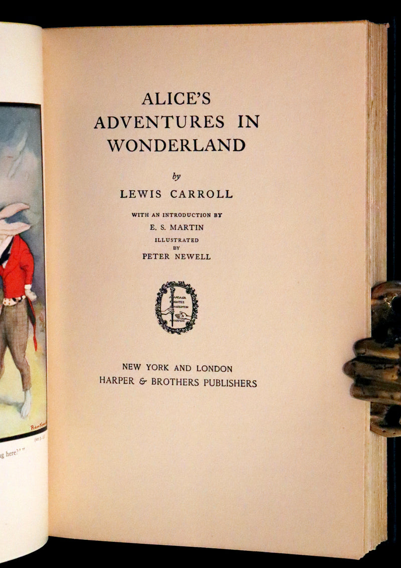 1901 Scarce in Dust Jacket - Alice's Adventures in Wonderland by Lewis Carroll illustrated by Peter Newell.