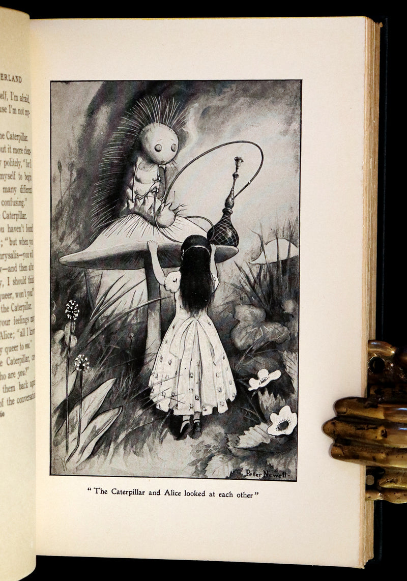 1901 Scarce in Dust Jacket - Alice's Adventures in Wonderland by Lewis Carroll illustrated by Peter Newell.