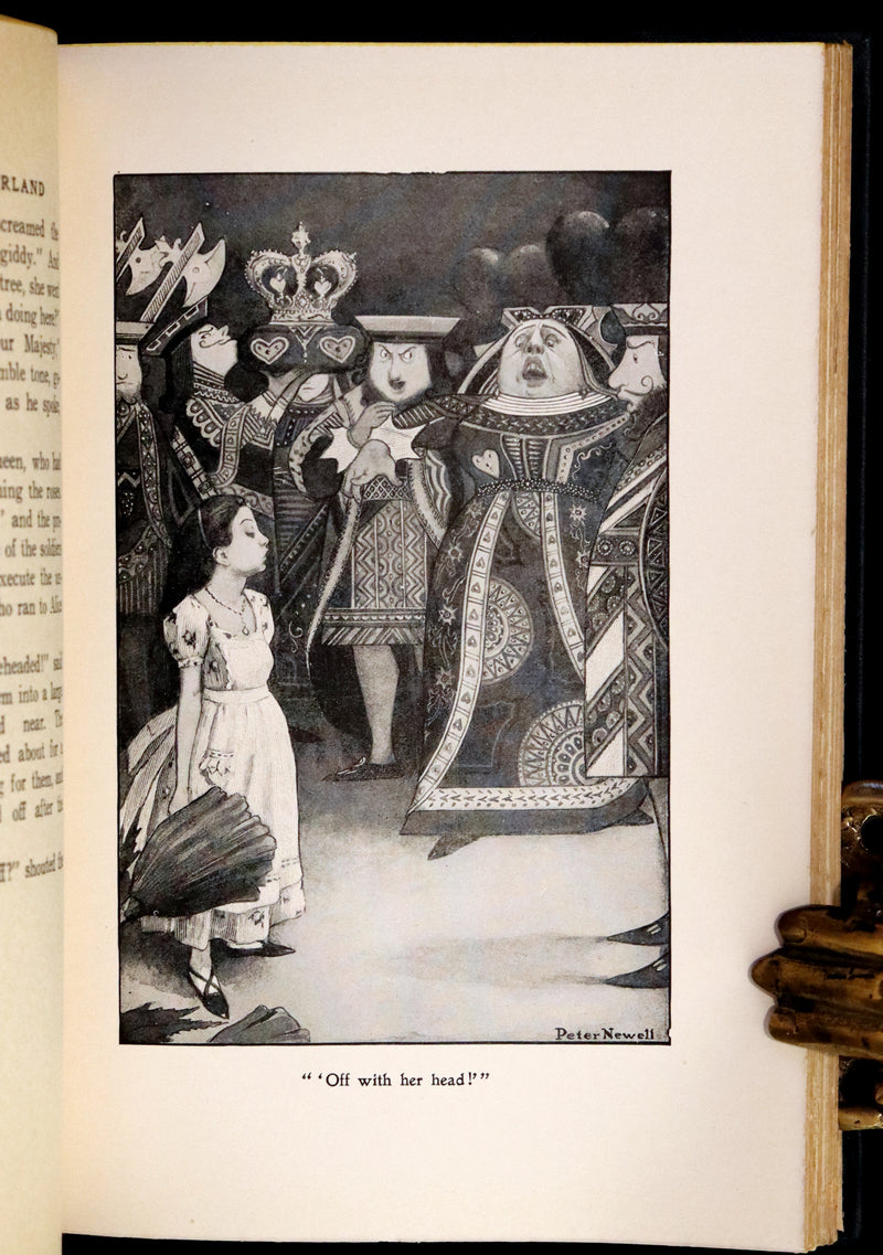1901 Scarce in Dust Jacket - Alice's Adventures in Wonderland by Lewis Carroll illustrated by Peter Newell.