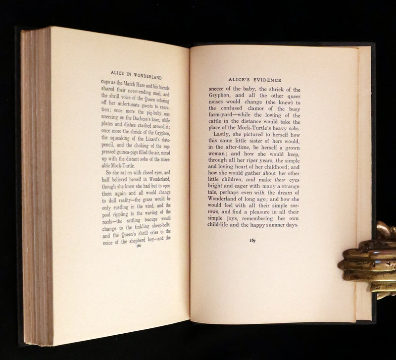 1901 Scarce in Dust Jacket - Alice's Adventures in Wonderland by Lewis Carroll illustrated by Peter Newell.