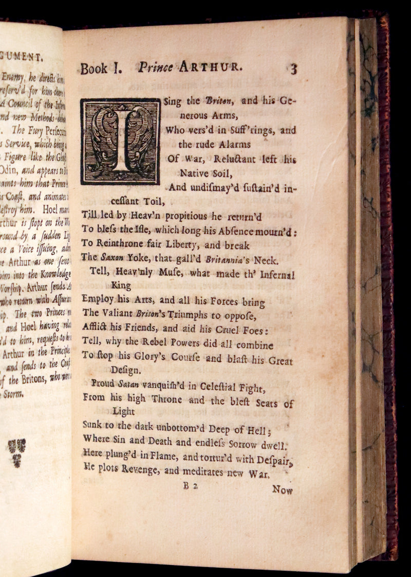 1714 Scarce  Book - Prince ARTHUR An Heroick Poem by Sir Richard Blackmore. KING ARTHUR.