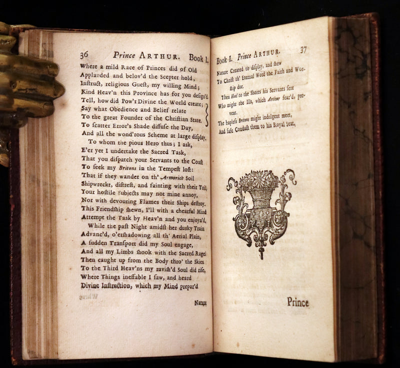 1714 Scarce  Book - Prince ARTHUR An Heroick Poem by Sir Richard Blackmore. KING ARTHUR.