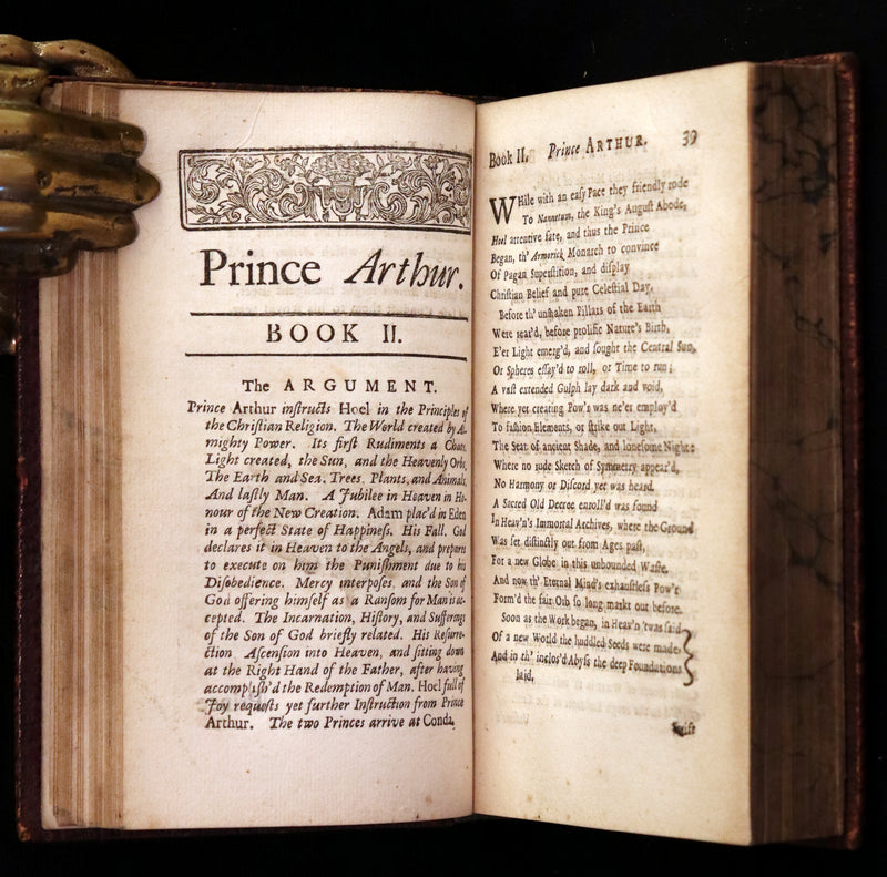 1714 Scarce  Book - Prince ARTHUR An Heroick Poem by Sir Richard Blackmore. KING ARTHUR.