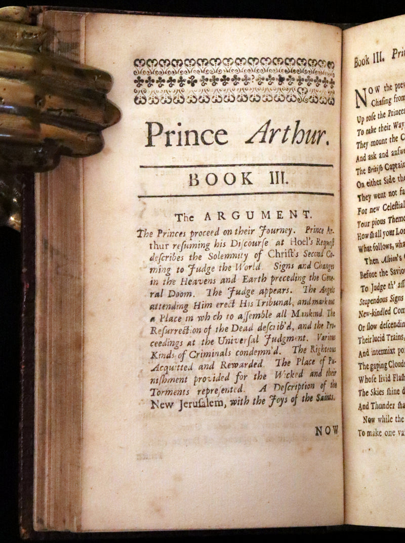 1714 Scarce  Book - Prince ARTHUR An Heroick Poem by Sir Richard Blackmore. KING ARTHUR.