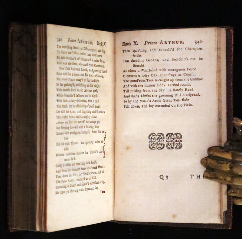 1714 Scarce  Book - Prince ARTHUR An Heroick Poem by Sir Richard Blackmore. KING ARTHUR.