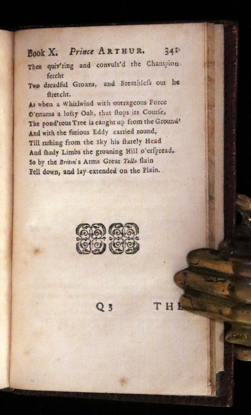 1714 Scarce  Book - Prince ARTHUR An Heroick Poem by Sir Richard Blackmore. KING ARTHUR.