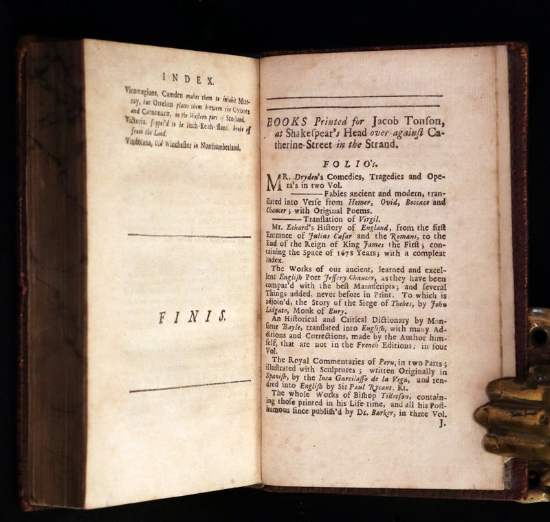 1714 Scarce  Book - Prince ARTHUR An Heroick Poem by Sir Richard Blackmore. KING ARTHUR.