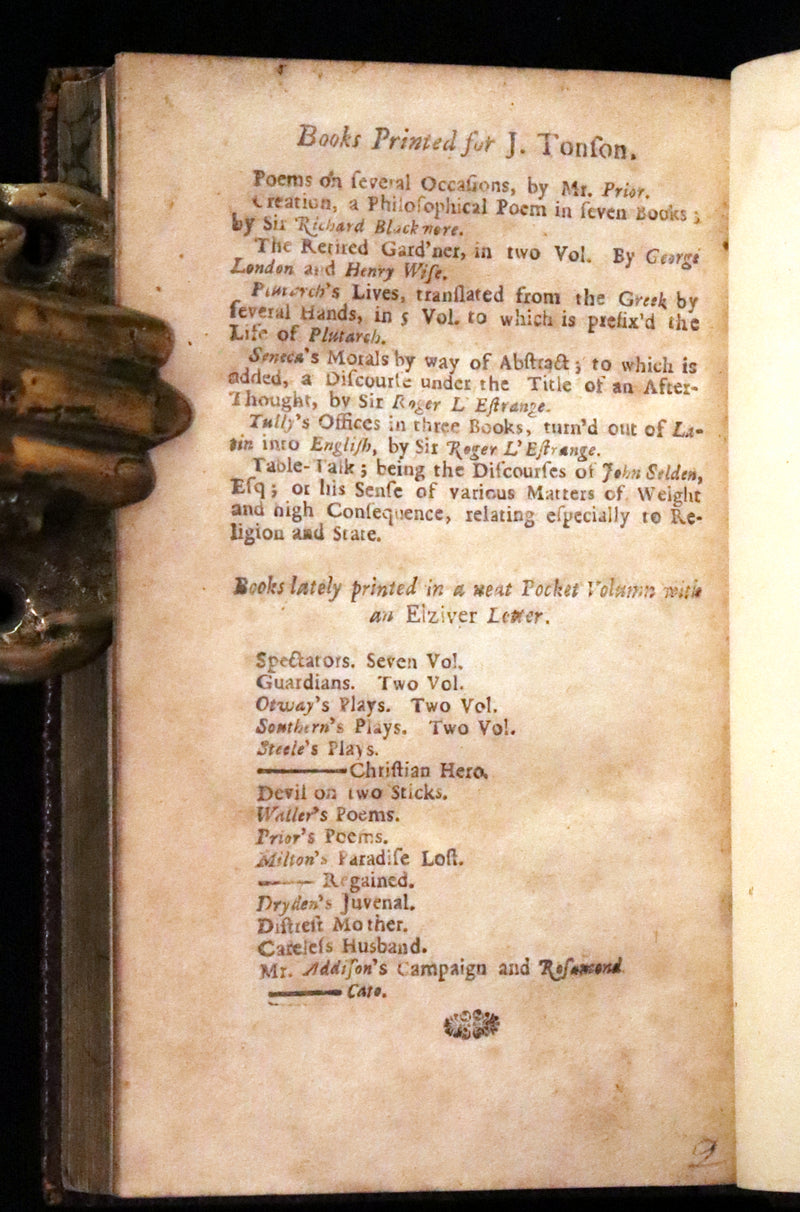 1714 Scarce  Book - Prince ARTHUR An Heroick Poem by Sir Richard Blackmore. KING ARTHUR.