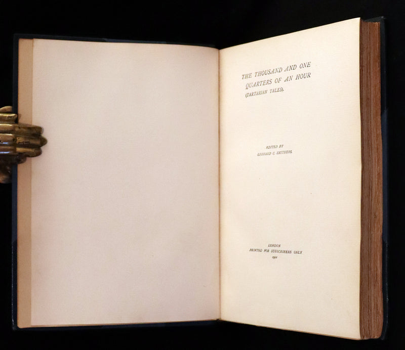 1901 Rare Limited Edition - Tartarian Tales - The Thousand and One Quarters of an Hour by Thomas Simon Gueulette.
