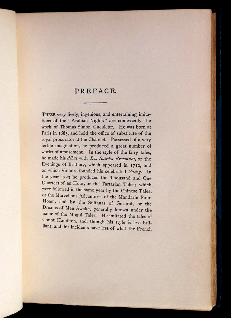 1901 Rare Limited Edition - Tartarian Tales - The Thousand and One Quarters of an Hour by Thomas Simon Gueulette.