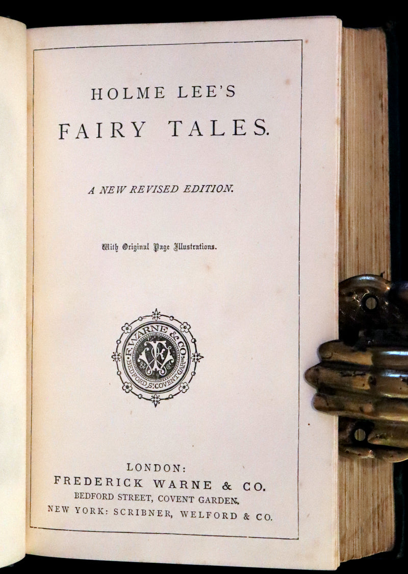 1890 Scarce Victorian Edition - Holme Lee's Fairy Tales, illustrated.
