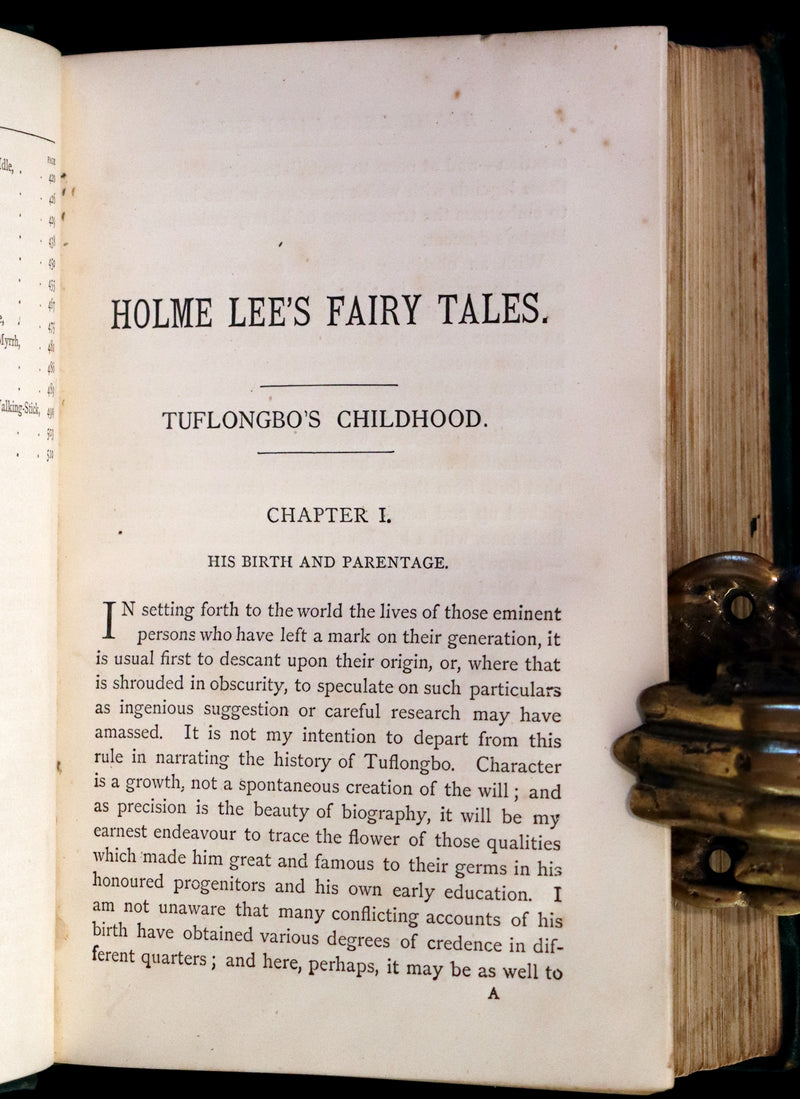 1890 Scarce Victorian Edition - Holme Lee's Fairy Tales, illustrated.