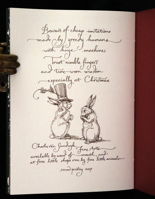 2007 Rare Edition - Mr. Rabbit's Christmas Wish Translated for Humans by Charles van Sandwyk.