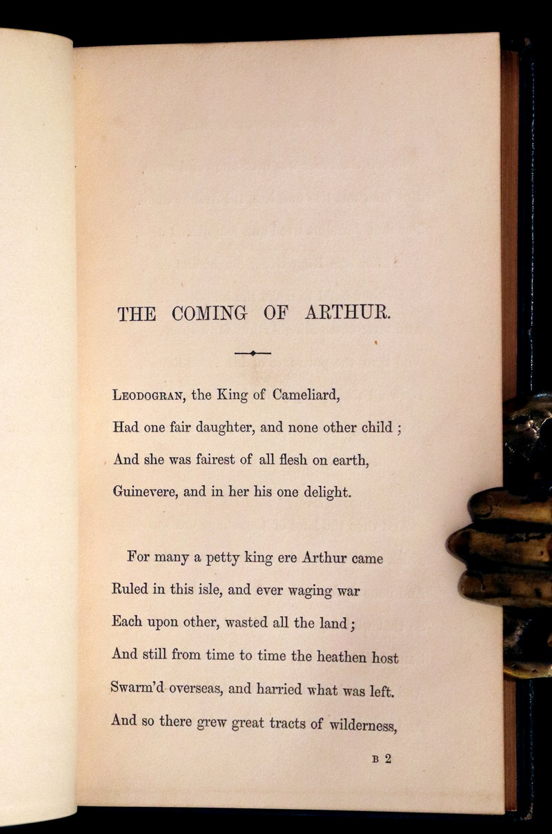 1870 Rare First Edition - Legend of King Arthur & The Holy Grail by Alfred Tennyson.