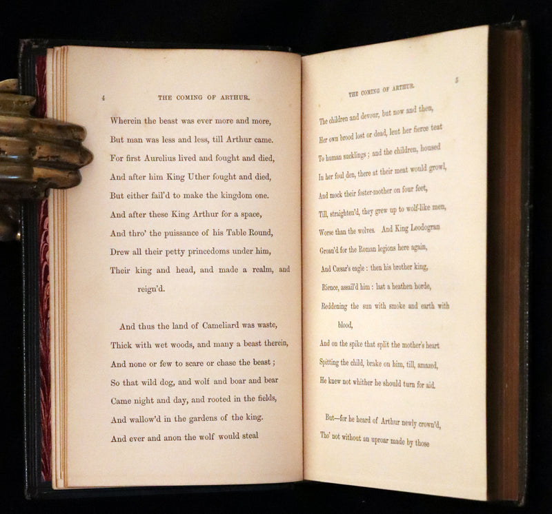 1870 Rare First Edition - Legend of King Arthur & The Holy Grail by Alfred Tennyson.