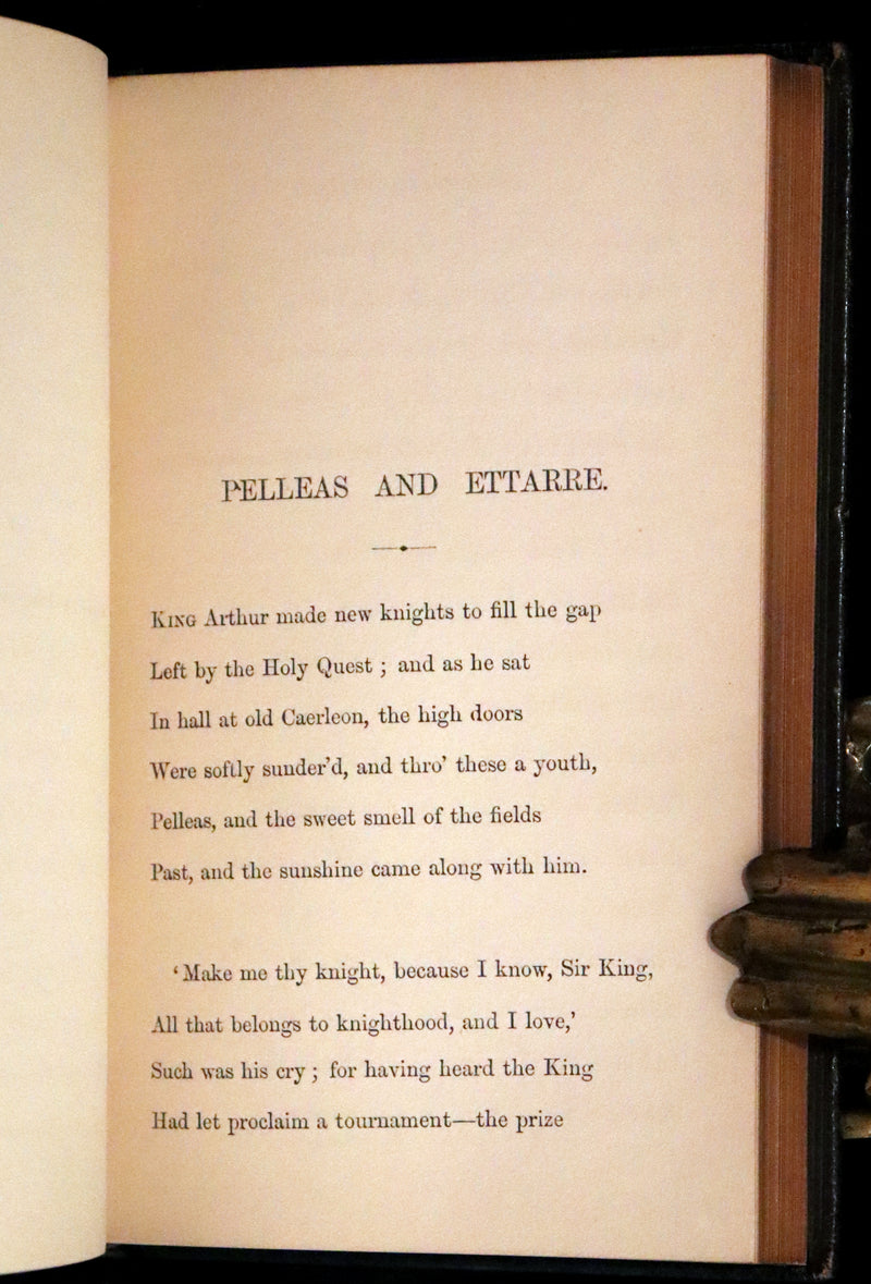 1870 Rare First Edition - Legend of King Arthur & The Holy Grail by Alfred Tennyson.