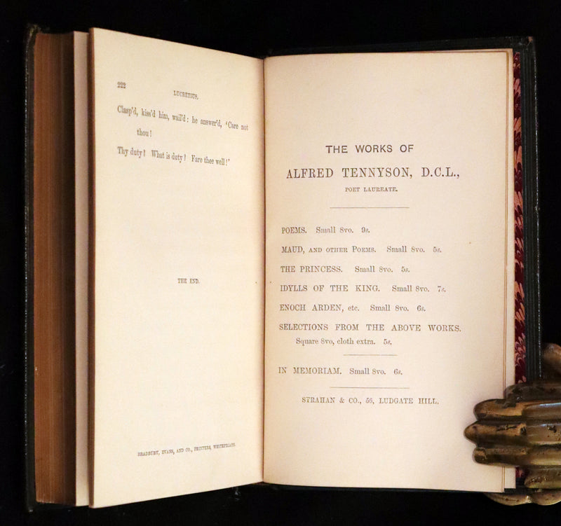 1870 Rare First Edition - Legend of King Arthur & The Holy Grail by Alfred Tennyson.