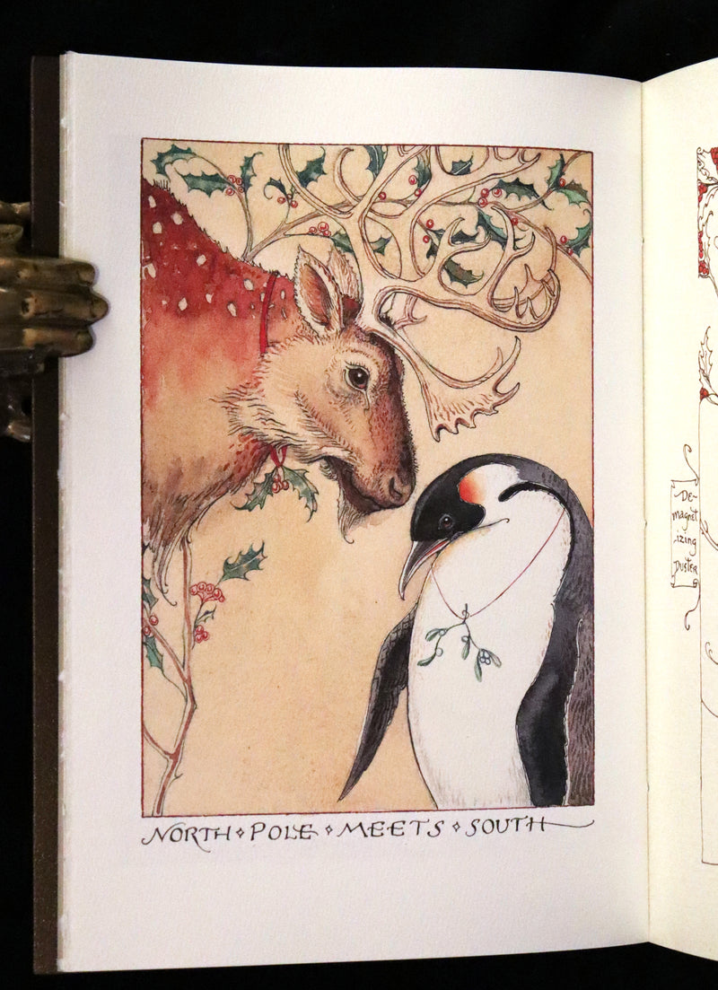 2013 Scarce Signed Deluxe Edition - An Unexpected Gift, A Christmas Tale by Charles van Sandwyk.